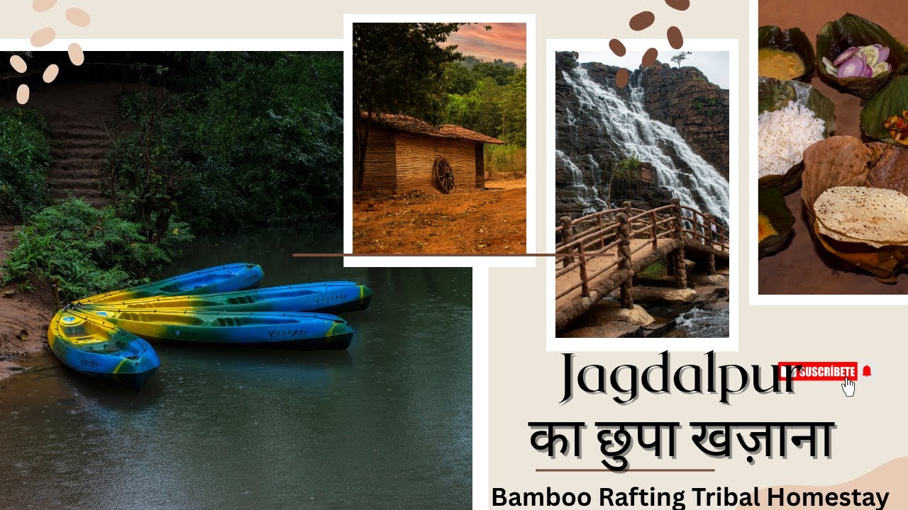 Chitrakote Waterfalls Jagdalpur: Bamboo Rafting & Tribal Homestay Adventure! हिन्दी Travel Vlog
