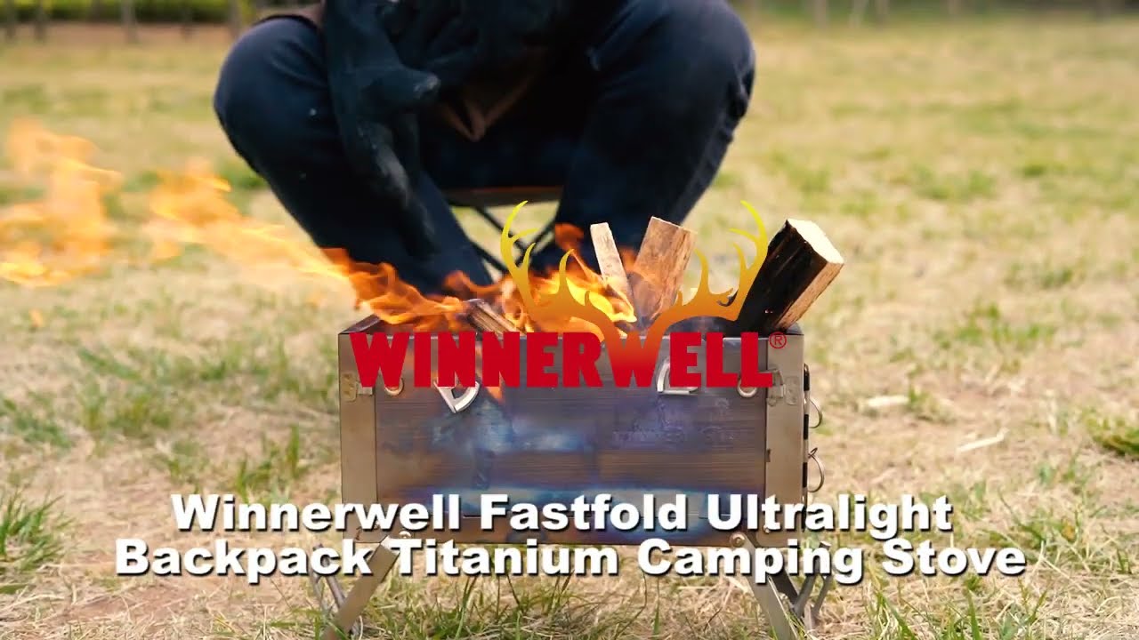 Winnerwell NEW PRODUCTS Fastfold Ultralight Backpack Titanium Camping Stove, ONLY 998g!