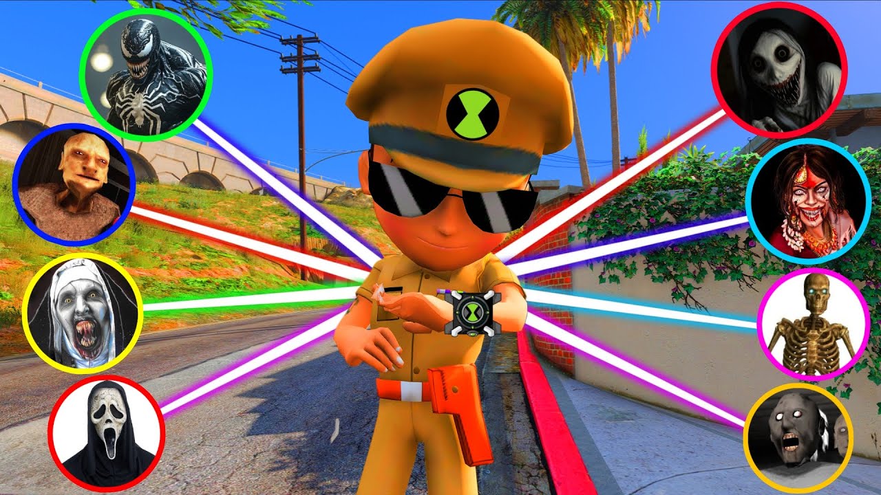 Little Singham Saved All His Friends With The Power Of Ghost In Gta 5 😱