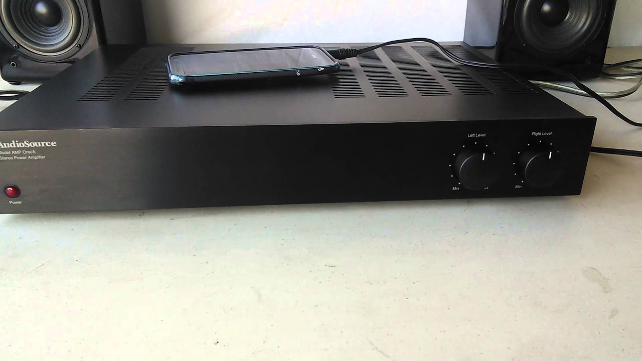 AudioSource Model AMP One/A Stereo Amplifier Demo