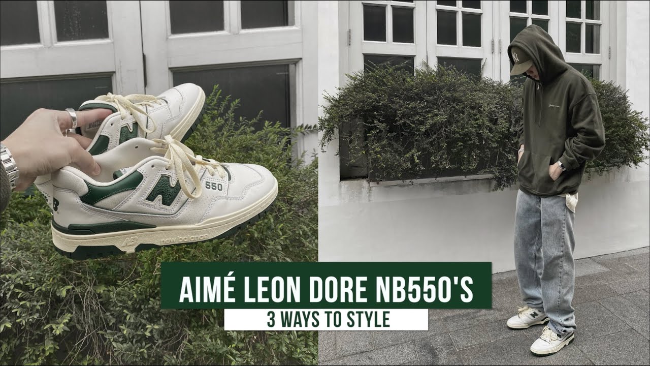 STYLING: AIMÉ LEON DORE X NEW BALANCE 550’S (GREEN) 3 WAYS  |  @TIMOTHYKOH_