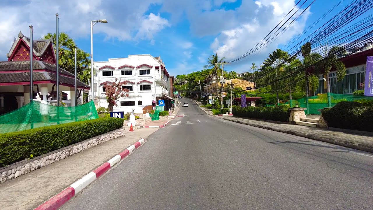 Driving tour Koh Samui Airport to Chaweng beach road - Virtual tour in Thailand 2021