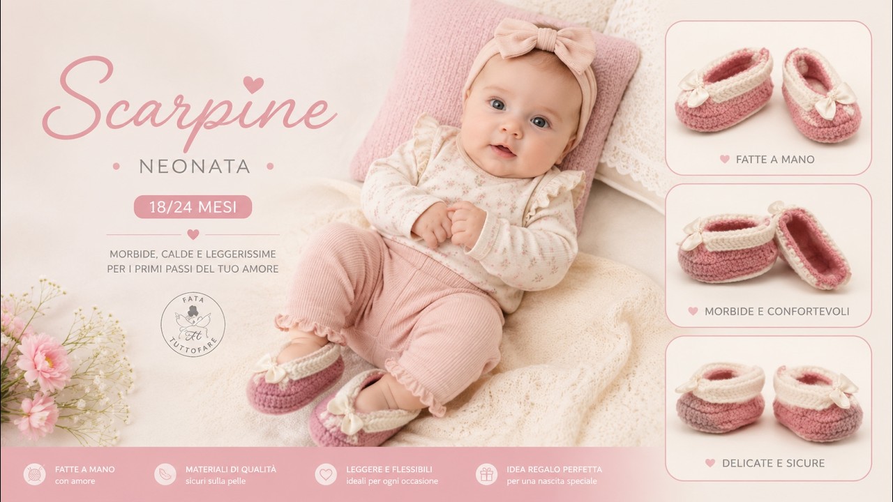 TUTORIAL: scarpina neonata/ zapato de bebe***la fata tuttofare**