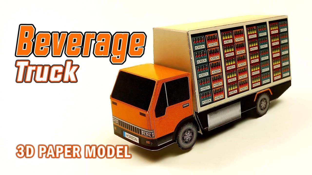 How to Make A 3D paper Truck | Fast 3D paper model For kids