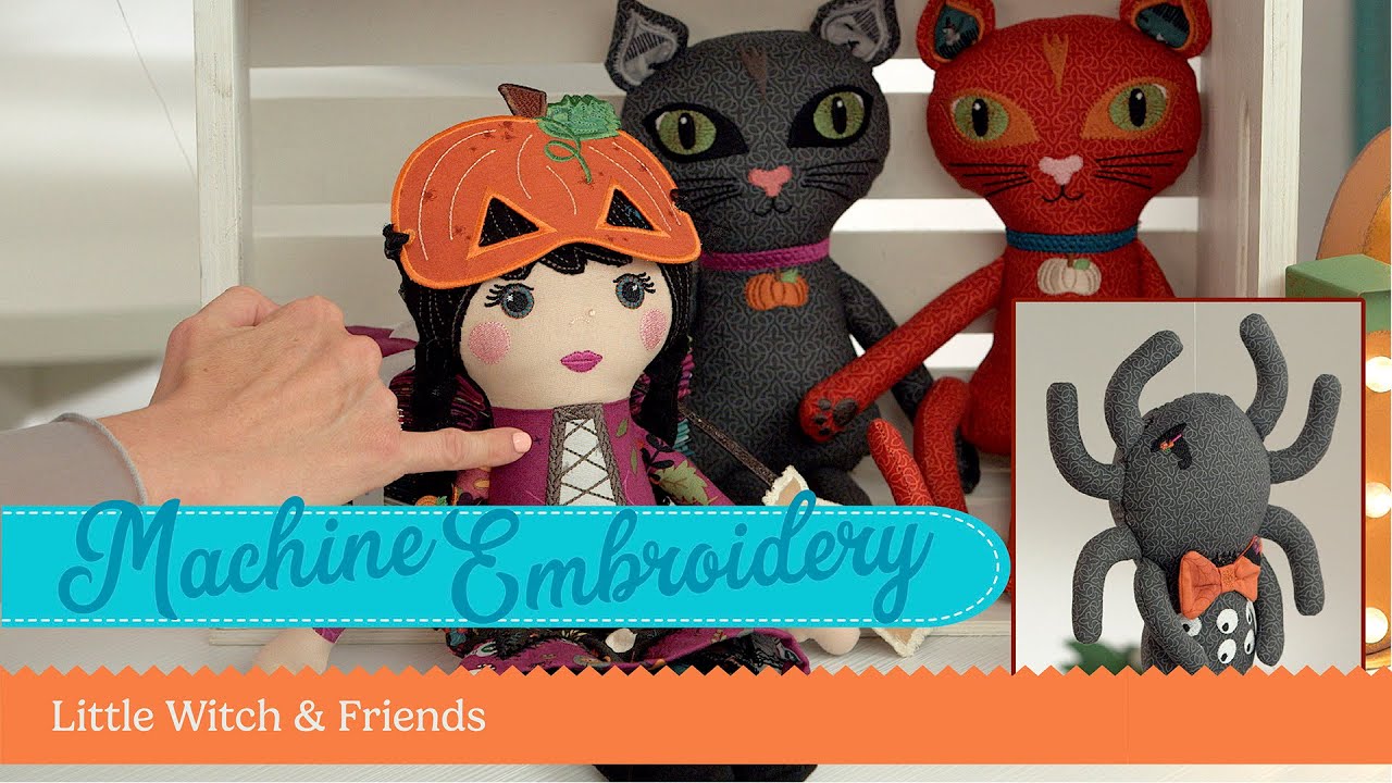 Machine Embroidery: Little Witch & Friends