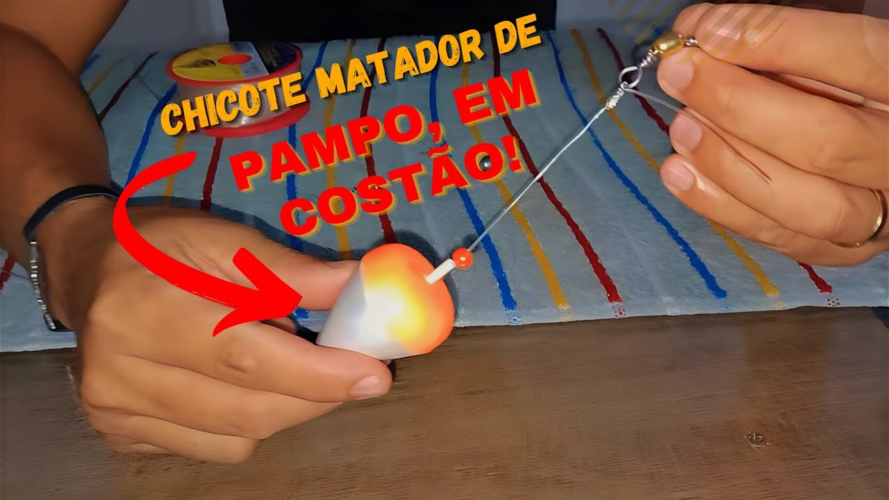 Como fazer um chicote matador de Pampo, para pescaria em costão!