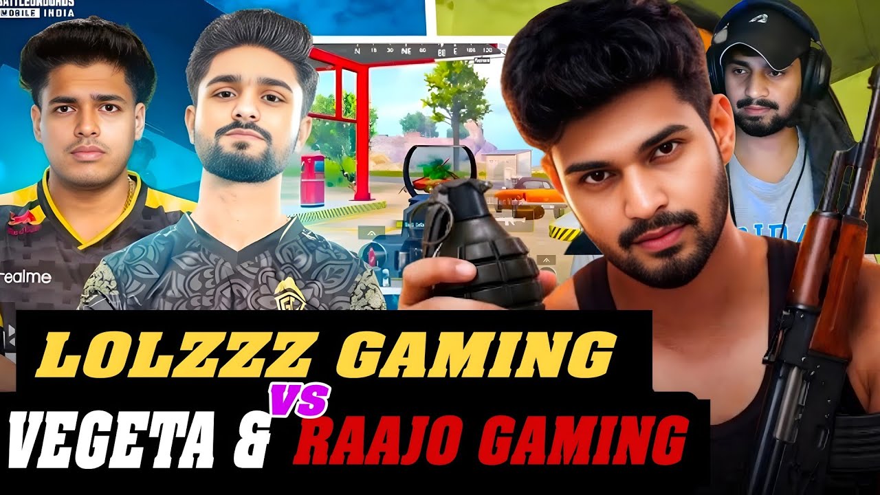 LOLZZZ GAMING VS VEGETA AND RAAJO GAMING FIGHT| LoLzzz Gaming vs Streamer 😱