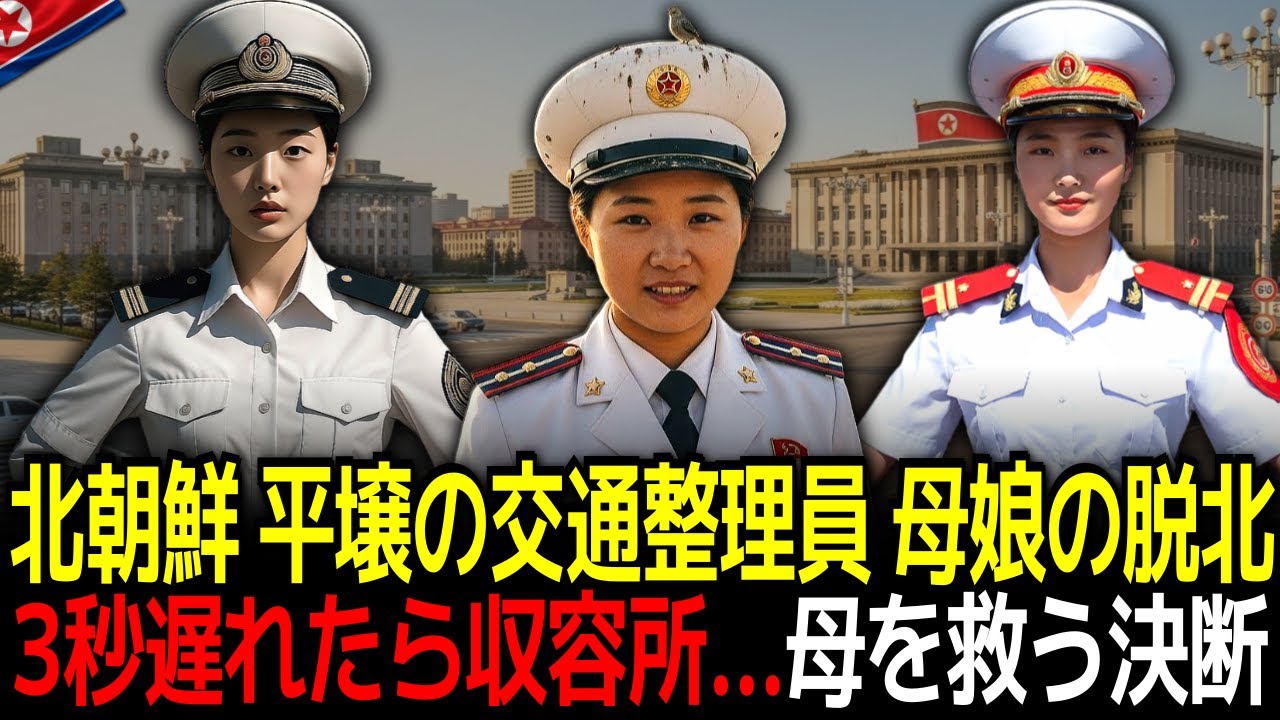 【再構成】北朝鮮・平壌の交通整理員 母娘の脱北, 3秒遅れたら収容所… 糖尿病の母を救うため