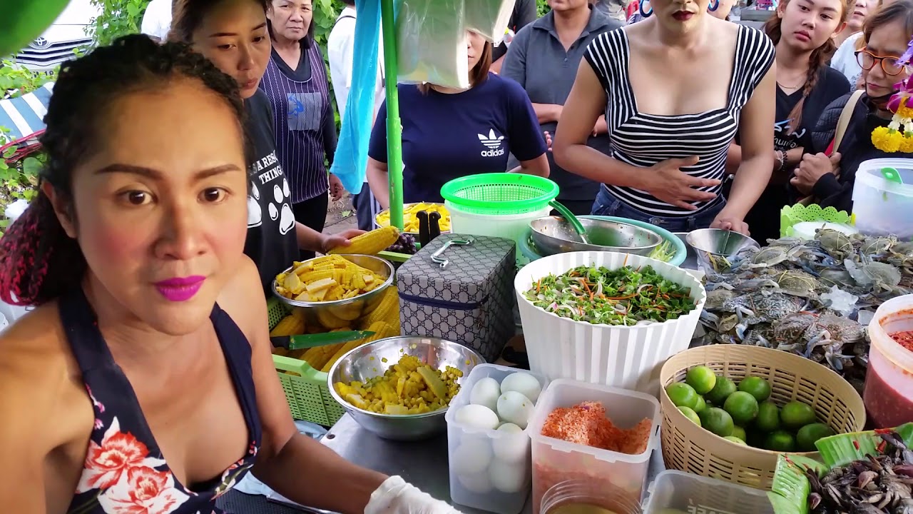 Missbeer Raw  Spicy Seafood Mango Salad Thailandคลิปเจ้เบียร์ ยำซาเลังยุคแรก ยำสู้ชีวิต เจ้เบียร์
