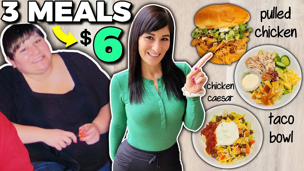 3 Meals for $6 | Cheap & Easy MEAL PREP Using Leftover Pantry & Freezer Items (How I Lost 130 lbs)