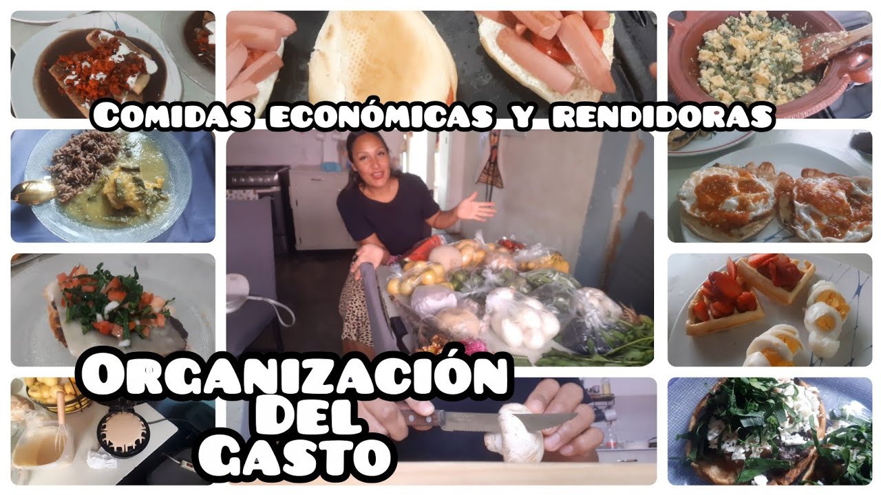 ORGANIZACION DEL GASTO || COMIDAS ECONÓMICAS, RENDIDORAS Y FACILES 