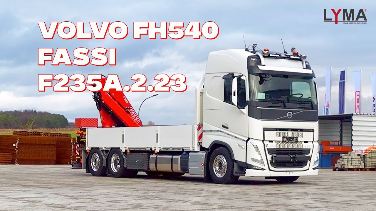 Volvo FH540 mit dem leistungsstarken Fassi F235A.2.23-Kran