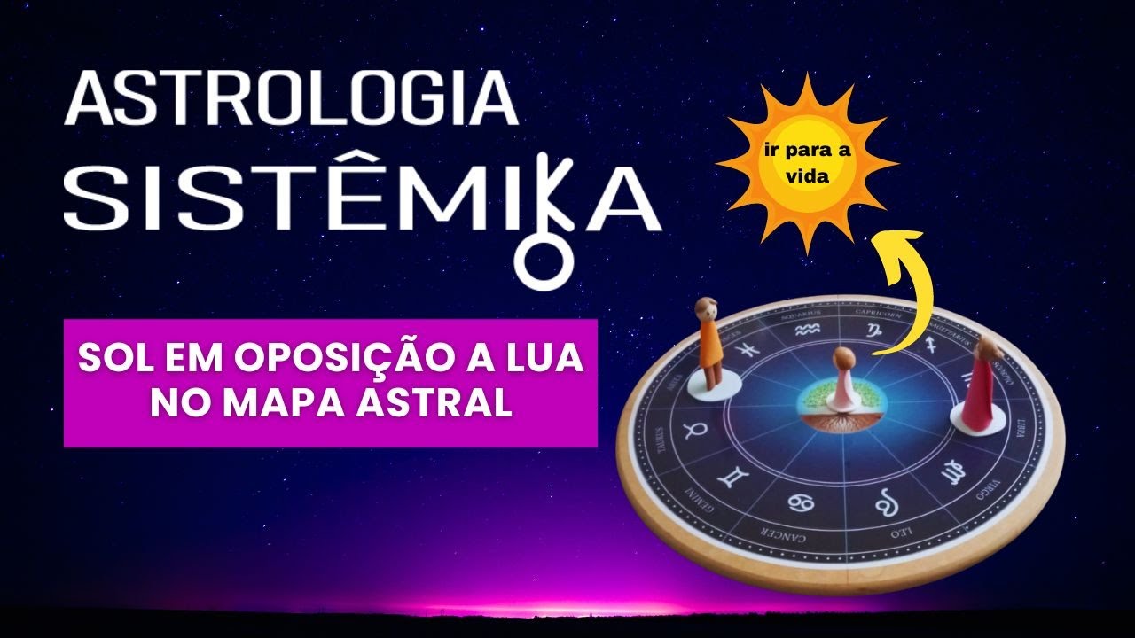 🌞🌛Astrologia Sistêmica: Sol oposto a Lua no Mapa Astral