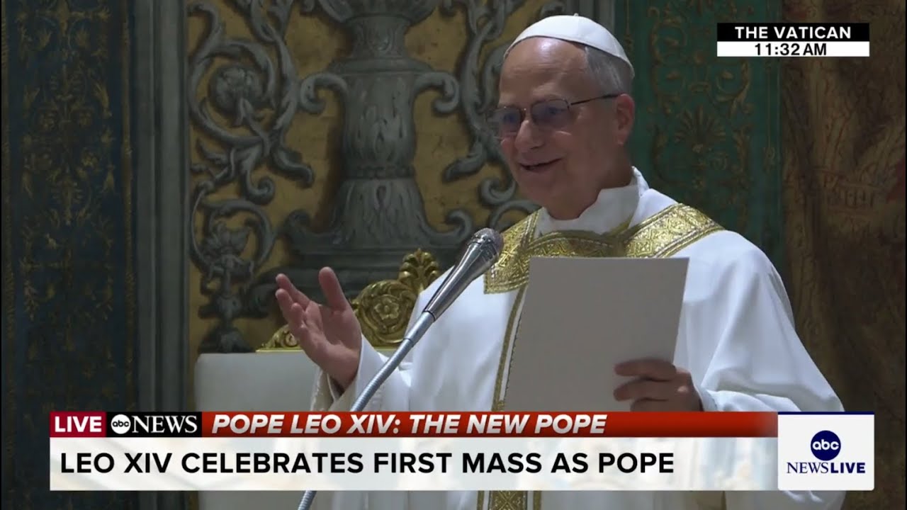 LIVE: Pope Leo XIV celebrates first Mass at the Sistine Chapel l ABC News Live