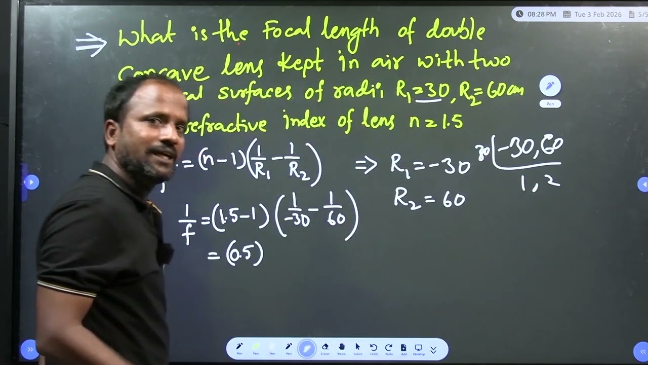 Refraction of light at curved surfaces model question ||Physics question for polycet,tgrjc,tet