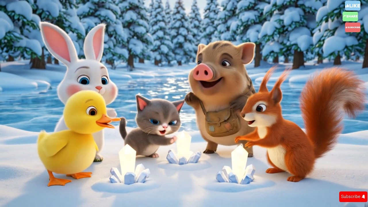 🐰🐤Roro, Dodo & Kiki: Treasure Hunt in the Winter Snow ☃️