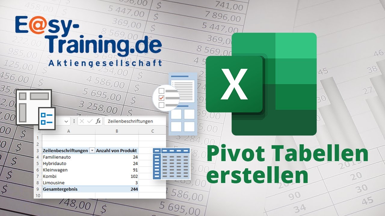 Microsoft 365 - Excel - Pivot Tabellen erstellen