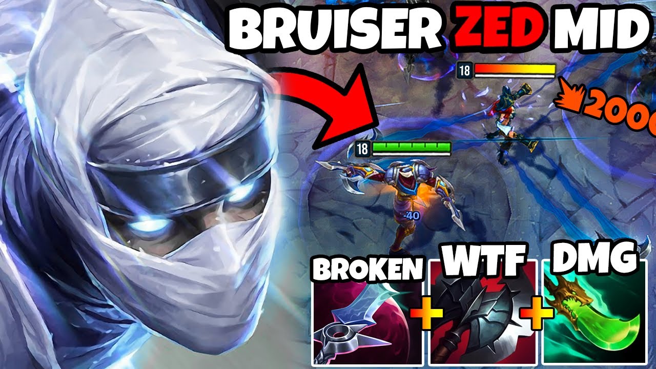 I Used a BRUISER BUILD on ZED and it Felt Like CHEATING !!