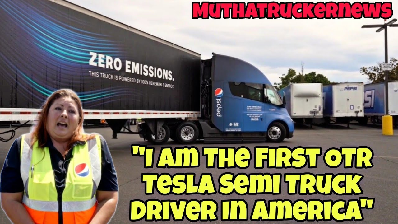 Meet The First Over The Road Tesla Semi Truck Drivers In America Driving 450 Miles A Day 🤯
