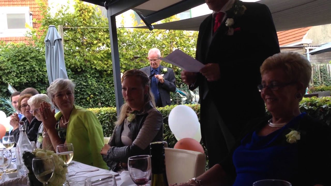 Toespraak Ruud Wanders bij bruiloft Sabine Wanders en Hans van Ingen