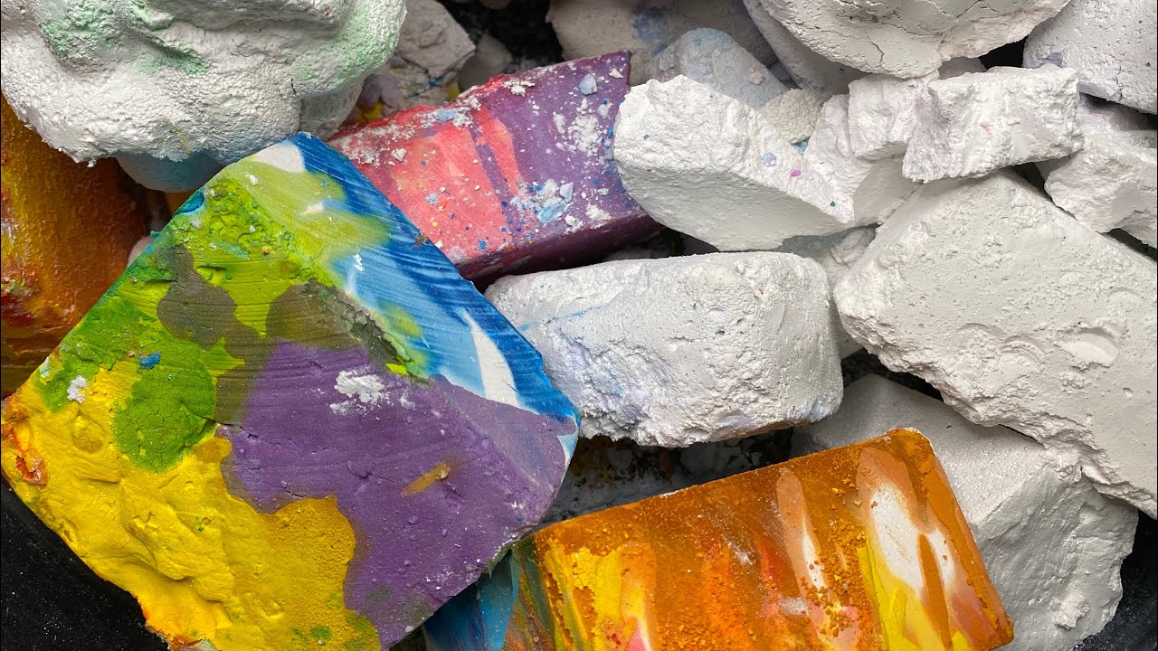 Collab @ Ann’s asmr chenoweth | Colorful Color Dyed Gym Chalk + Reforms GC + Fast Speed Crushing