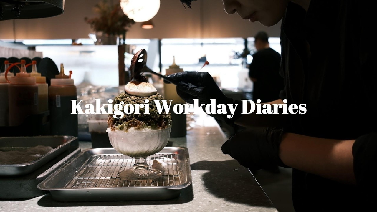 Kakigori Workday Diaries | A Day at My Kakigori Café | ASMR