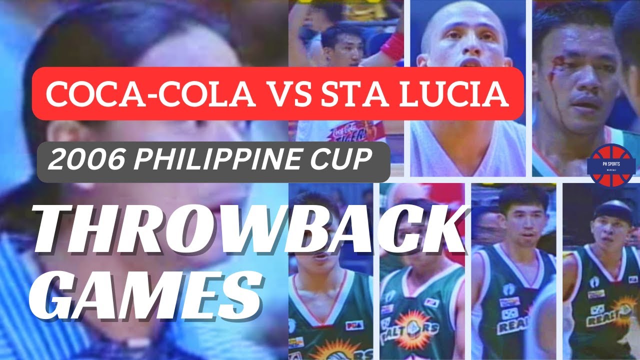 STA LUCIA vs COCA-COLA | OVERTIME | 2006 Dunk of the Year | PBA Throwback Games