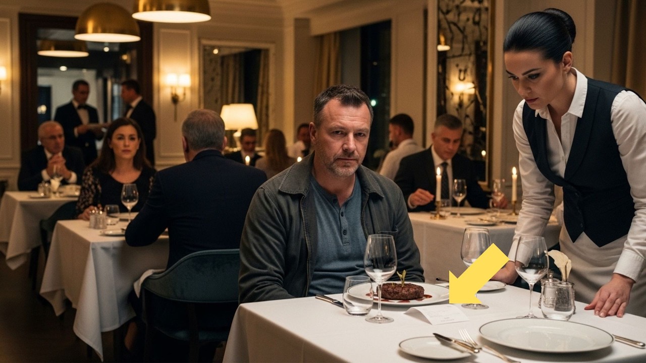 Un Millonario Entra Disfrazado a un Restaurante de Lujo… y Encuentra un Mensaje Bajo Su Plato