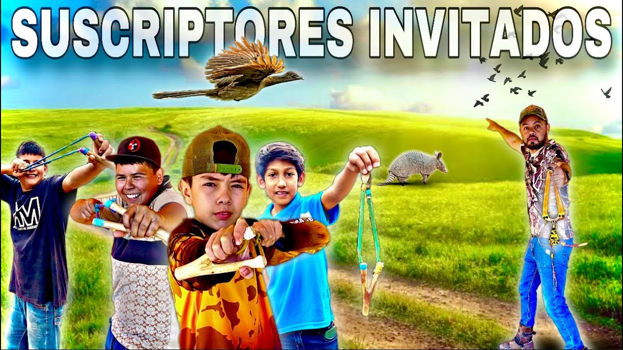 Llevamos a un grupo de SUSCRIPTORES a una CACERIA CON RESORTERA 🎯🔥‼️