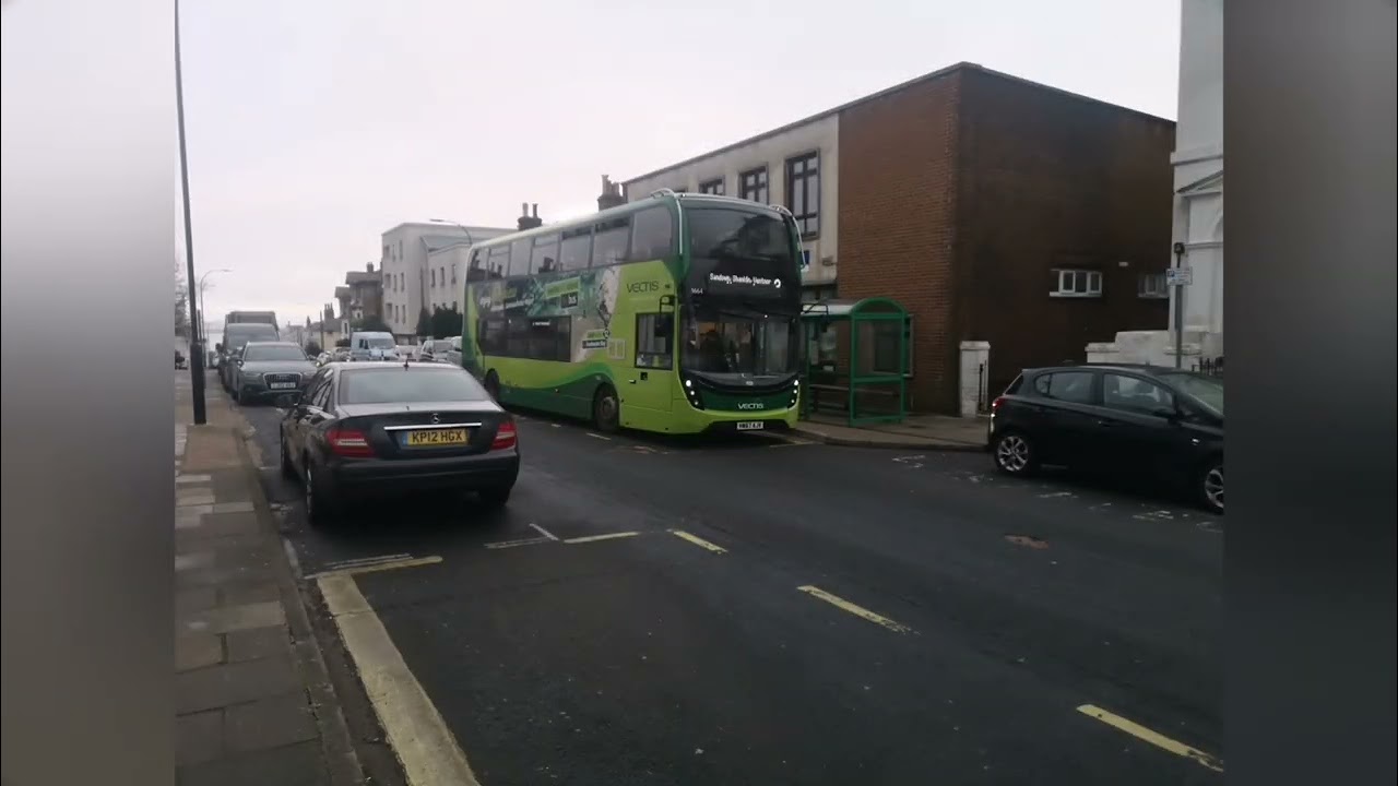 Southern vectis buses at Newport, lake and ryde on the isle of wight