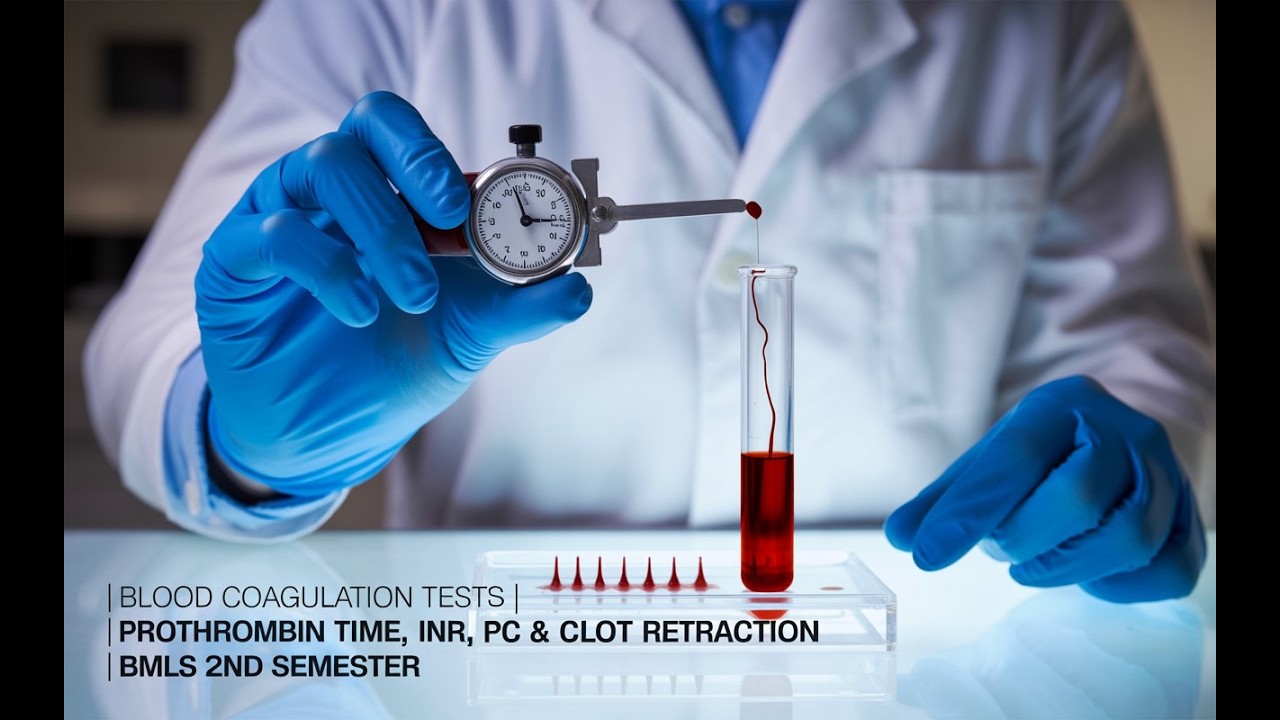 Blood Coagulation Tests | Prothrombin Time, INR, PC & Clot Retraction | BMLS 2nd Semester