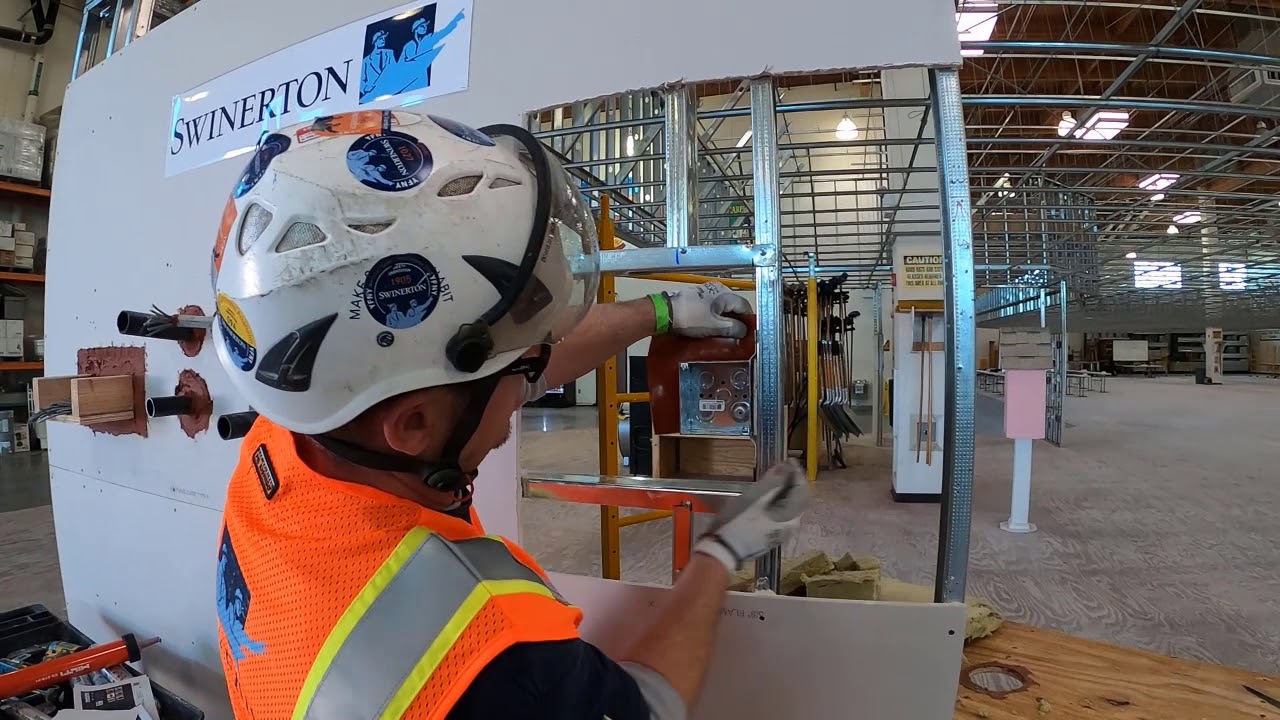 Electrical Box Installation with Hilti Puddy Pad