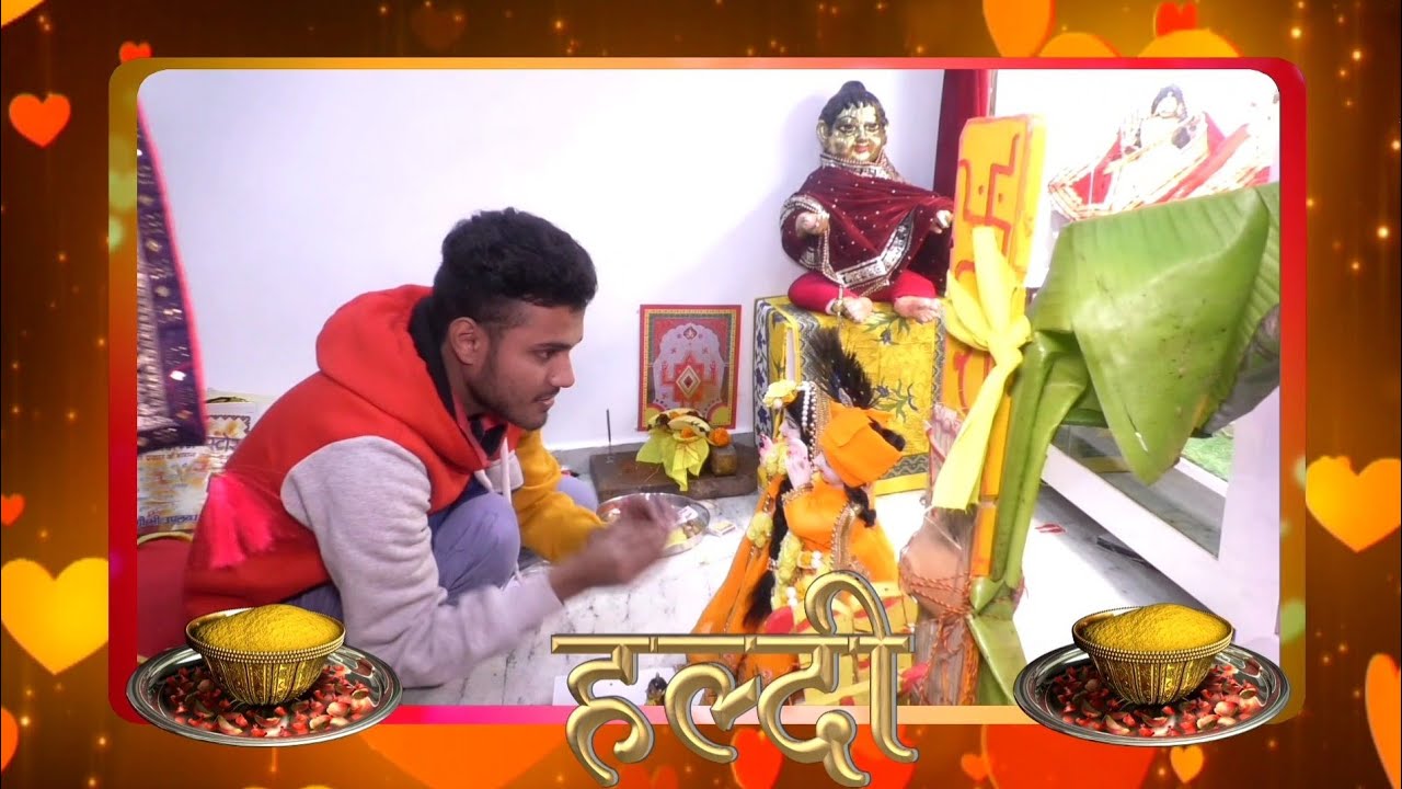 राधा कृष्ण हल्दी उत्सव || हल्दी पूजन vlogs part 2 || Haldi ceremony @Radha Krishna Shringar