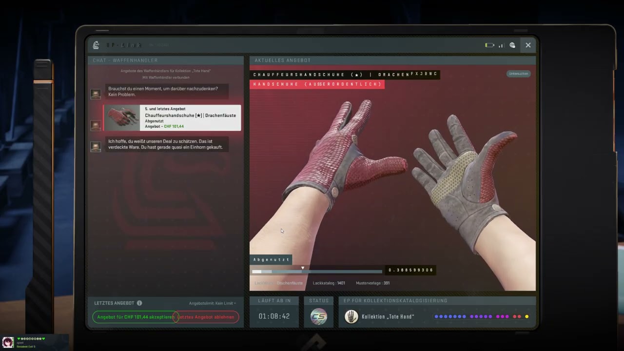 Dead Hand Terminal Gloves Dragon Fists Redeeming CS2
