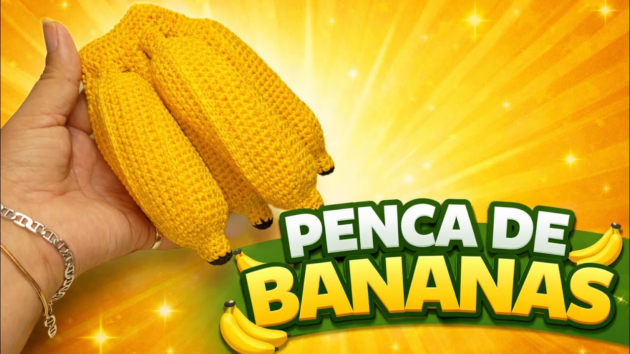 Penca de Bananas em Amigurumi 🍌 | Passo a Passo em Crochê