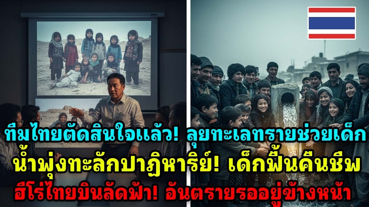 ปาฏิหาริย์น้ำใจไทย!หมู่บ้านอัฟกานิสถาน ไม่มีน้ำดื่ม เด็กป่วยนับร้อย ทีมไทยบุกช่วยขุดบ่อบาดาลทันเวลา!