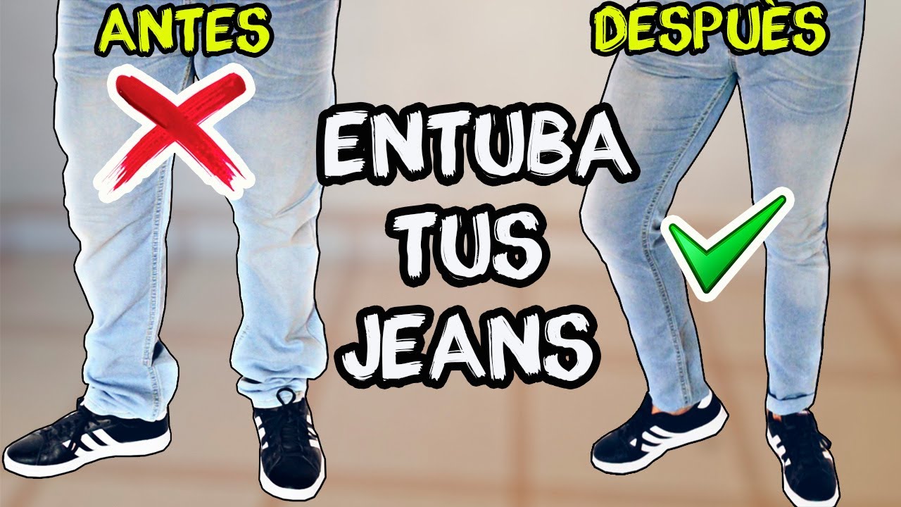 ENTUBA TUS PANTALONES A MANO - SIN MAQUINA DE COSER (JEANS DE FLOJOS A SKINNY)