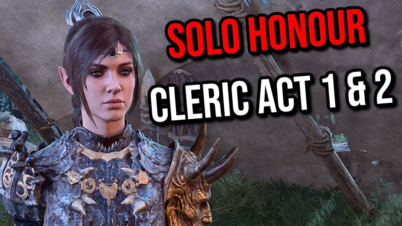 Shadowheart Solo Honour CLERIC Act 1 & 2 - Baldur's Gate 3