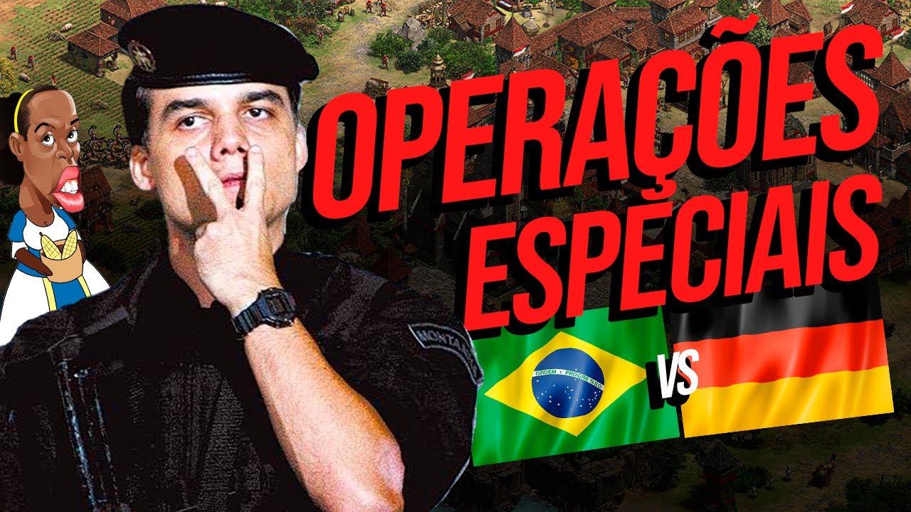 OPERAÇÕES ESPECIAIS - Brasil vs Alemanha - Copa das Nações | Jogo 4 | AGE OF EMPIRES 2