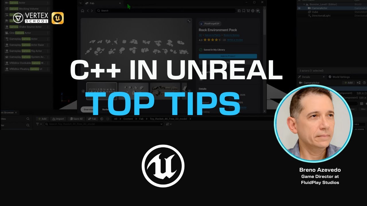 C++ in Unreal Top Tips | Live with Breno Azevedo