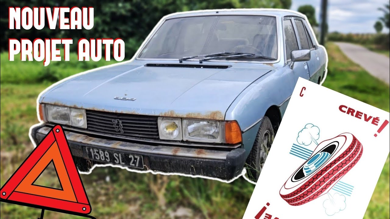 On crève en PEUGEOT 604 😅 NOUVEAU PROJET AUTO !