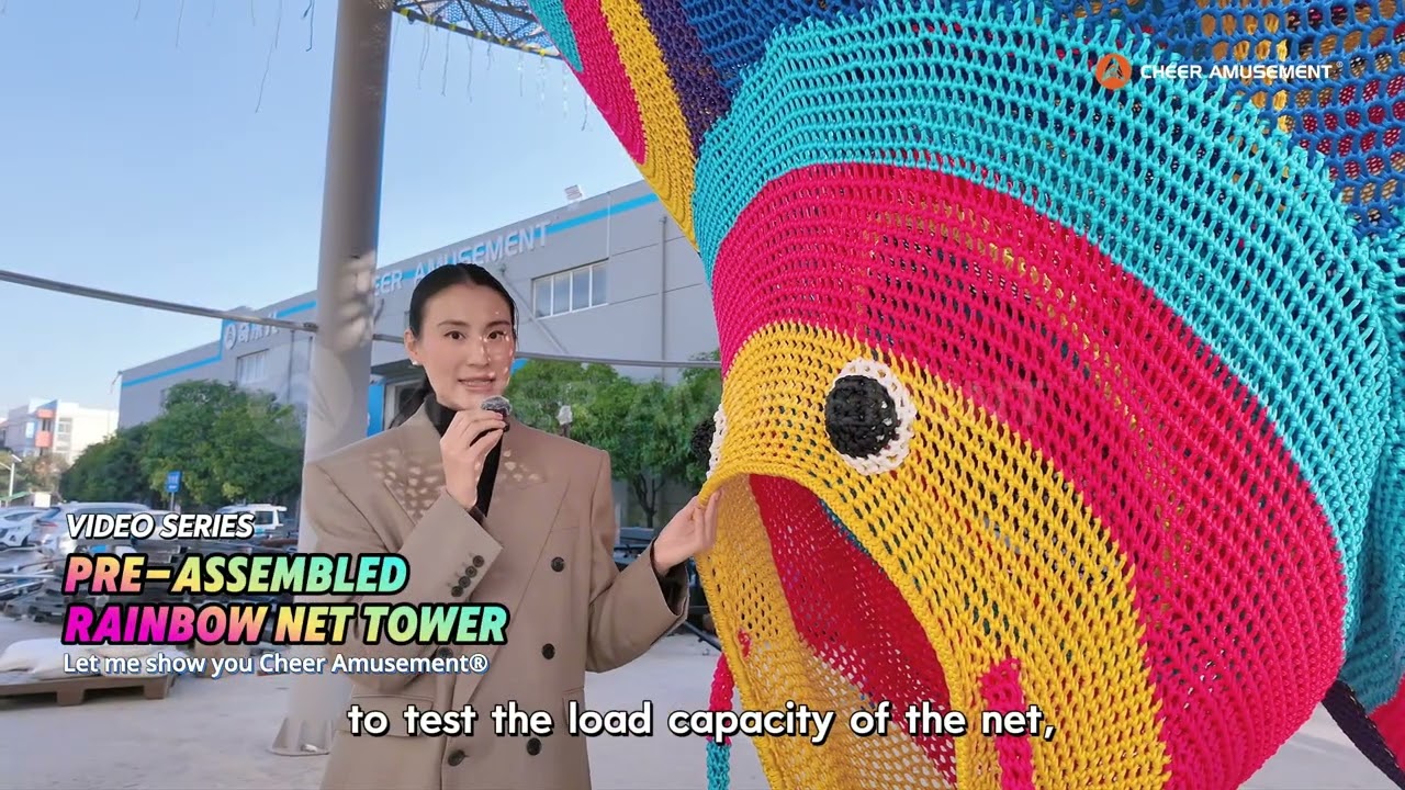 Pre-Assembled Rainbow Net Tower 🌈 | “Let me show you Cheer Amusement®!”Video Series 🎥