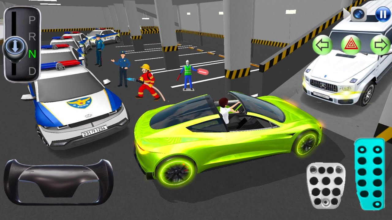 New Electric Tesla & Car's For Parking 🚗| 3D driving class-2025 Android Gameplay #CarGame #gameplay.