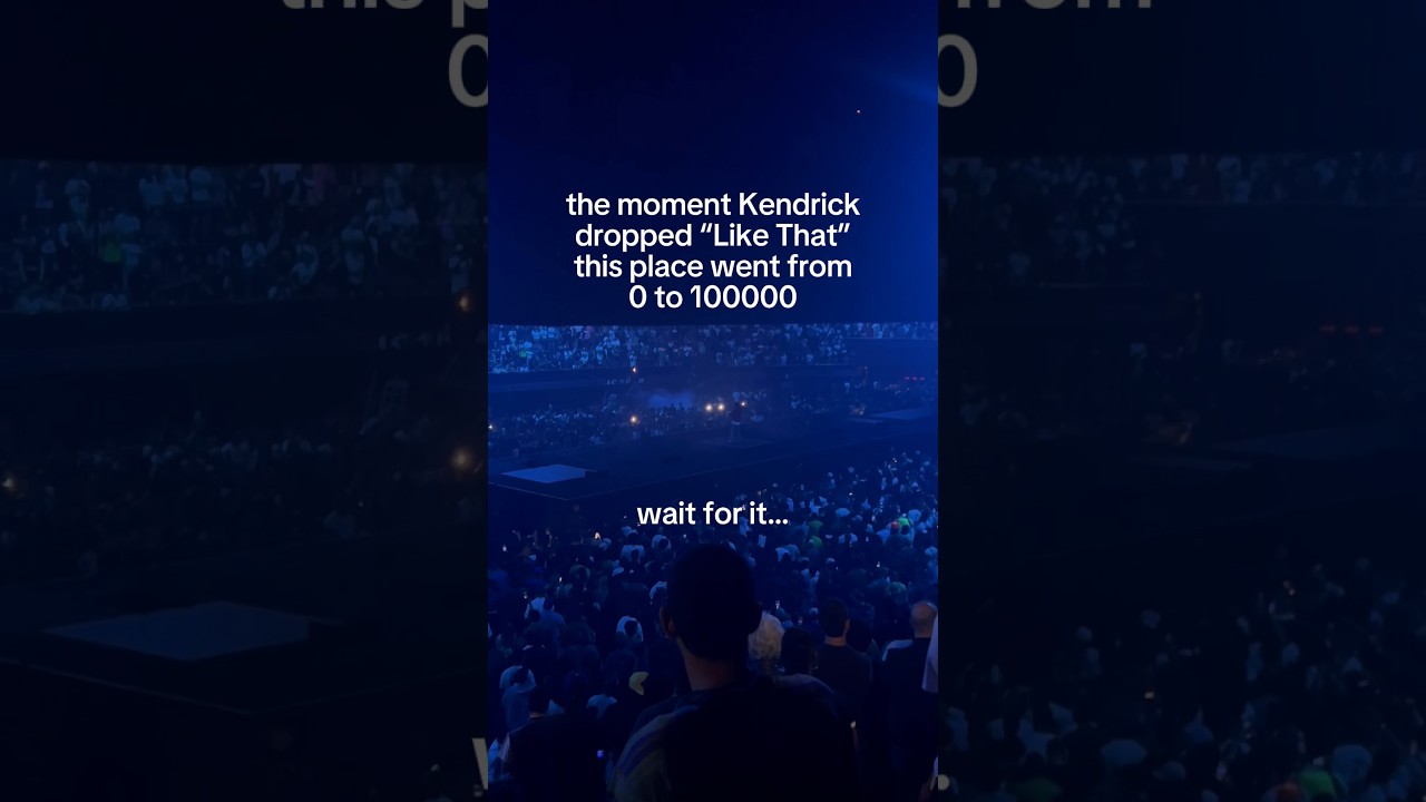 Kendrick performs &ldquo;Like That&rdquo; for the first time EVER!! #likethat #kendricklamar rick