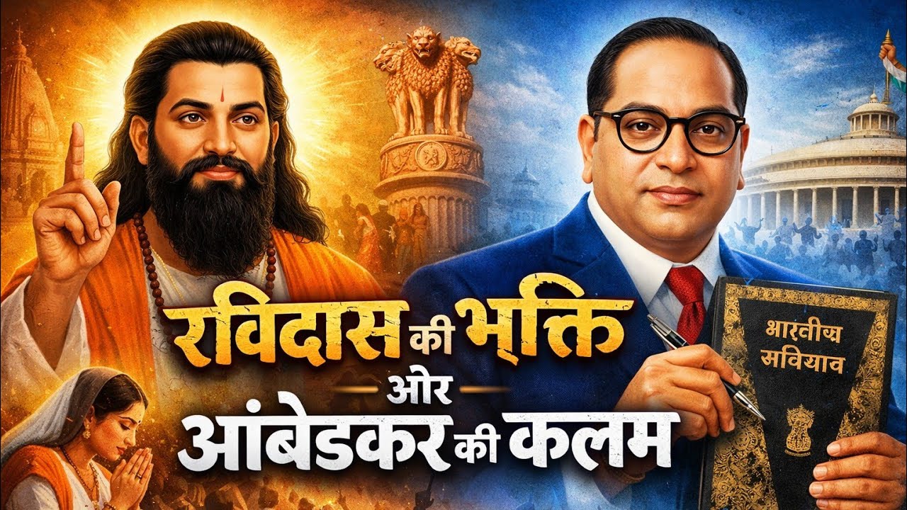 रविदास की भक्ति और आंबेडकर की कलम 🥰💯🙏🥰✍️✍️ #बाबा_साहब #गुरु_रविदास #2026 