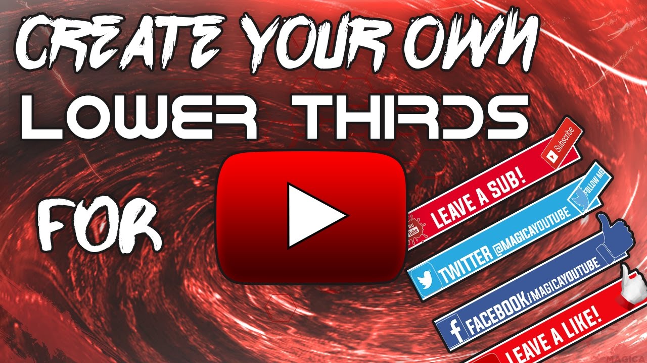 How To Create/Make Lower Thirds/Moving Annotations In Photoshop! Lower Third Tutorial! (2017)