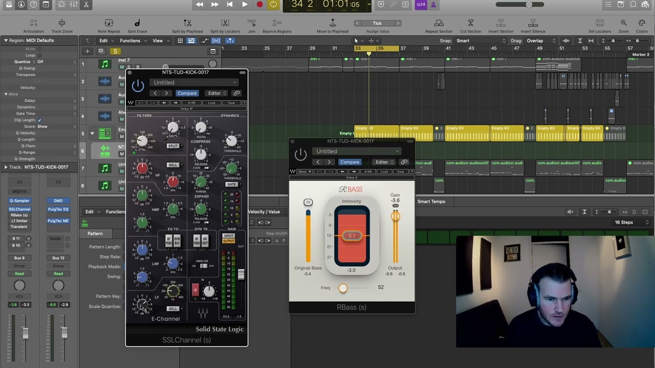 Creating phat kick drums and bass with Waves RBass plugin