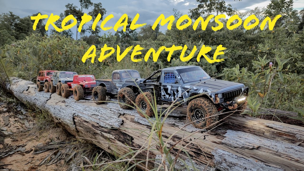 Tropical Monsoon Adventure Axial SCX10, Traxxas TRX4, RGT EX86100 & Injora / Austar Hobby Kit.