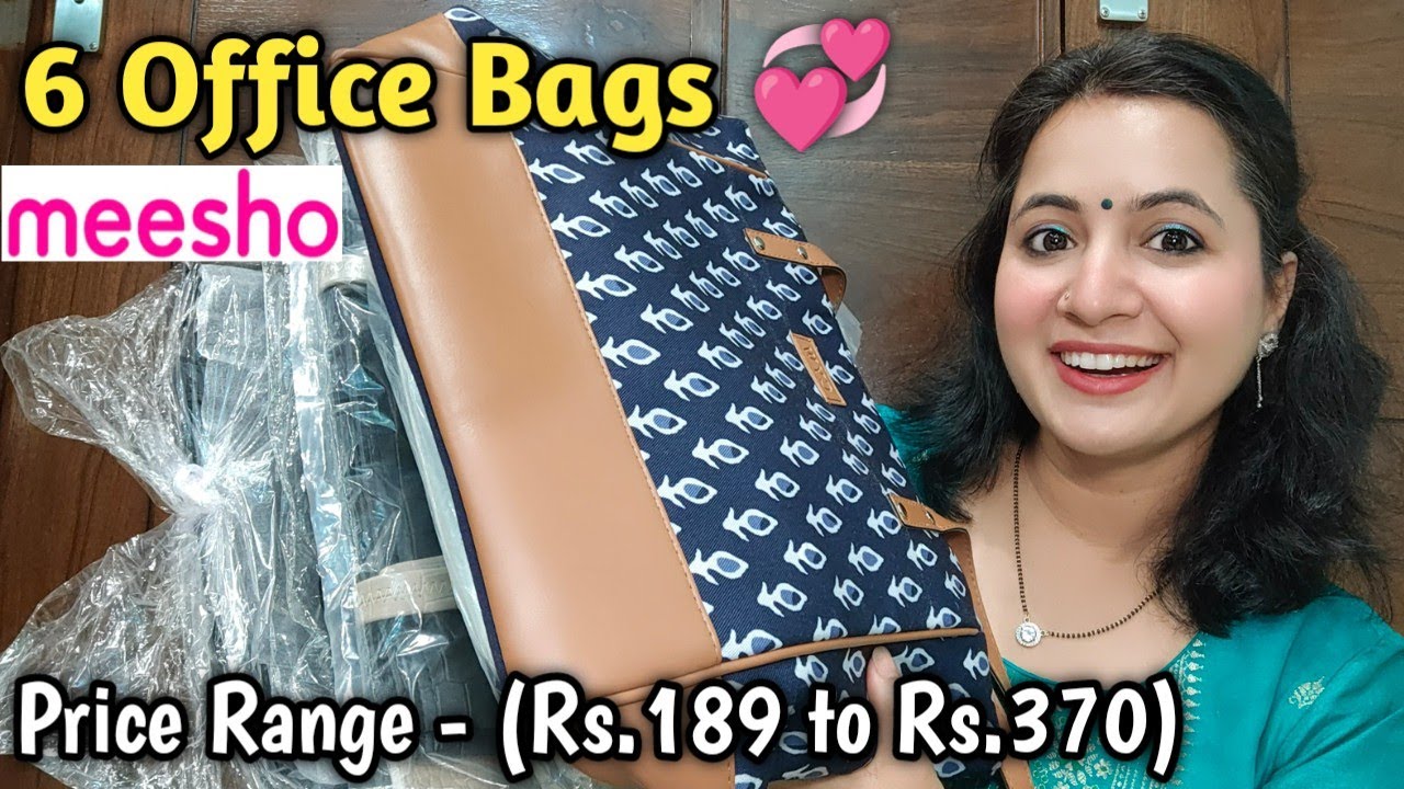 *Under 370* Meesho Perfect Office Bags and Tote Bags Haul 💕 | Neema's Corner