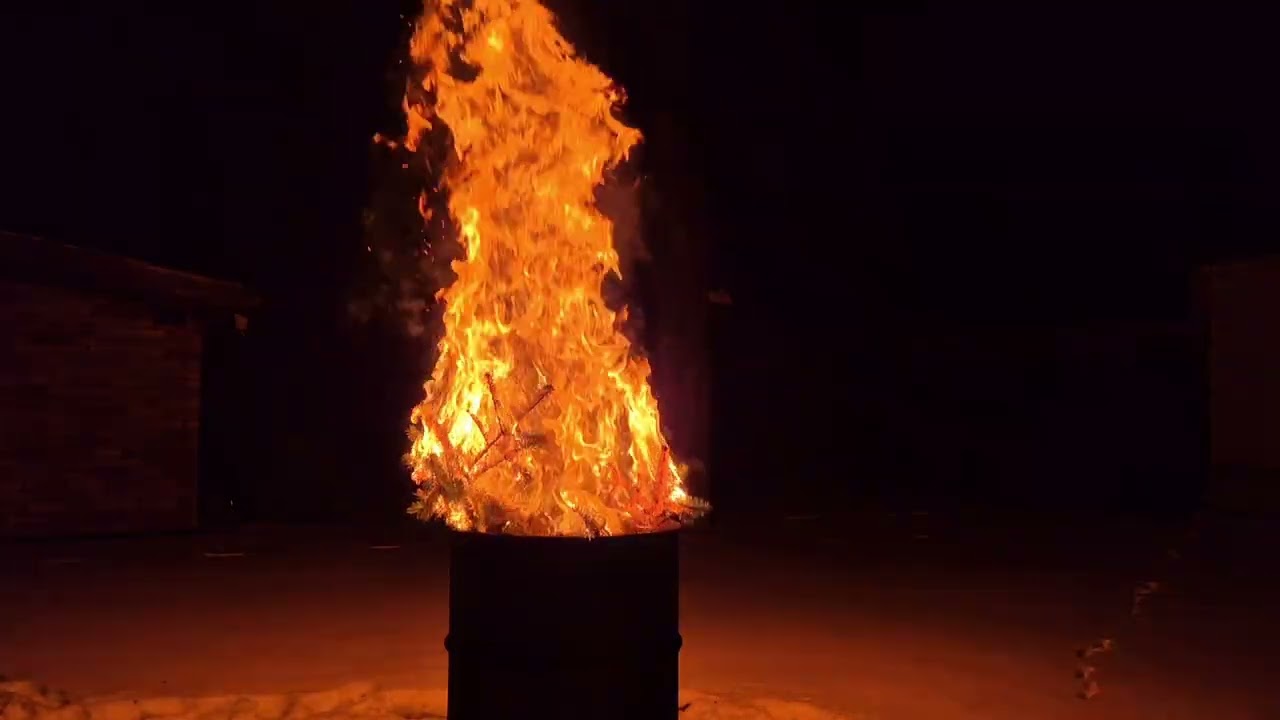 Kaminfeuer/Feuertonne zur Entspannung.
